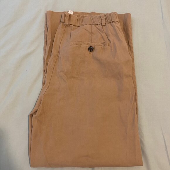 Maeve Wide Leg Pants in Taupe - Picture 2 of 3